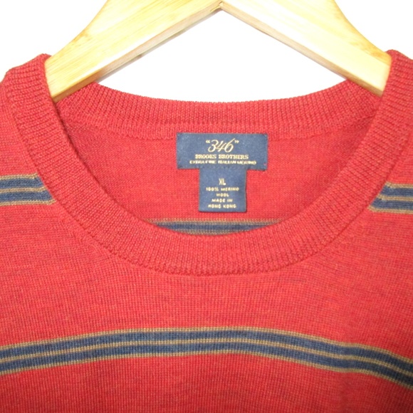 Brooks Brothers Mens size XL 100% Merino Wool - Picture 4 of 7